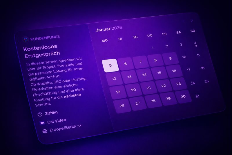 Buchen Sie sich direkt einen Beratungstermin mit uns.